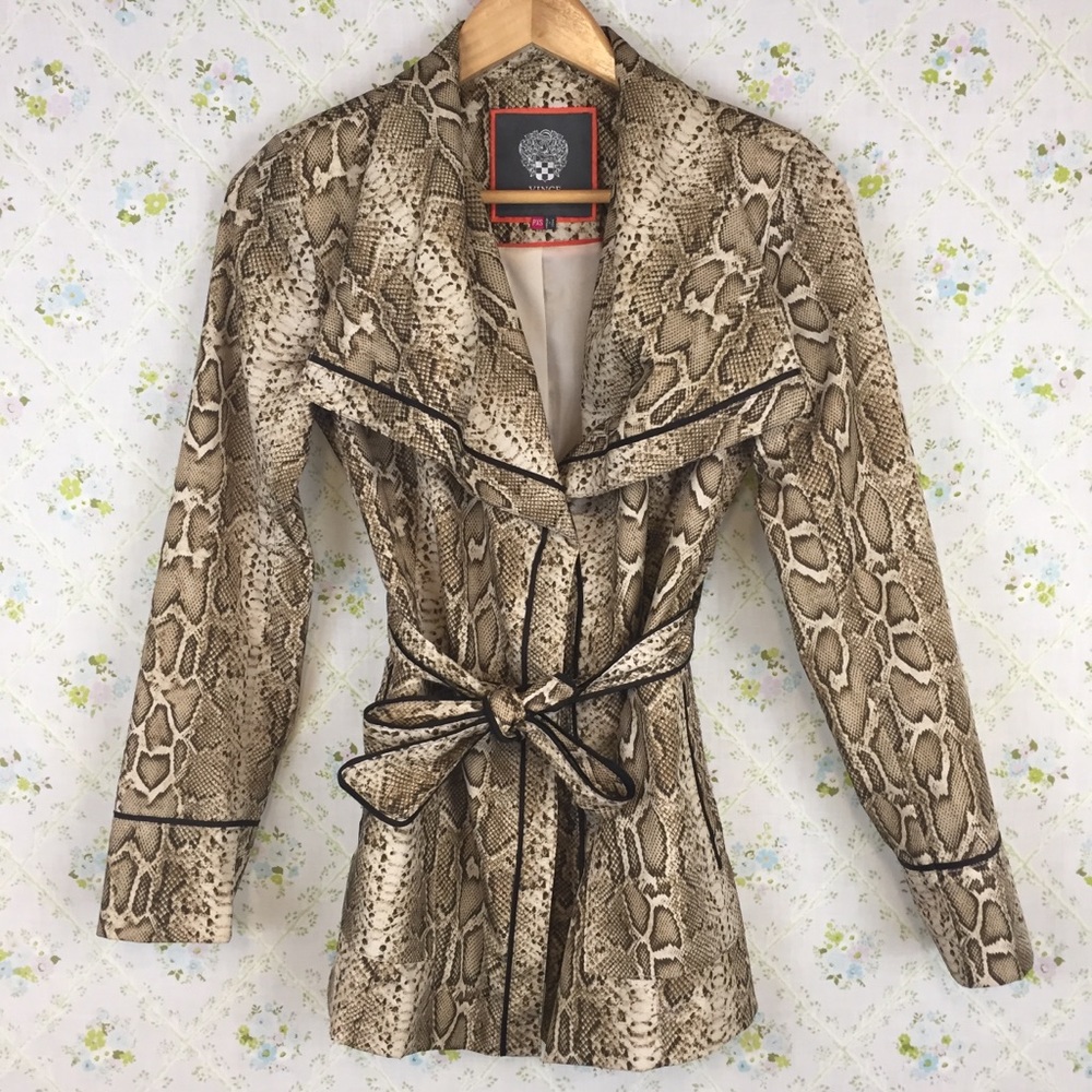 Vince Camuto Snakeskin Print Jacket